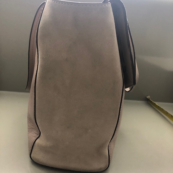 Kate Spade Mauve Pebbled Leather and Suede Tote - Picture 7 of 7